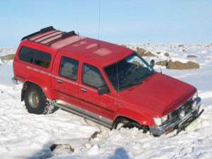 4WD stuck in snow