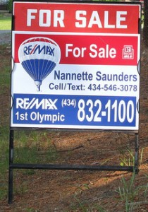 for sale sign home